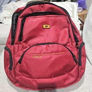 Caterpillar Red and Black Men's Backpack
